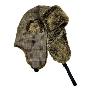 Dockers Trapper Winter Hat brown Plaid